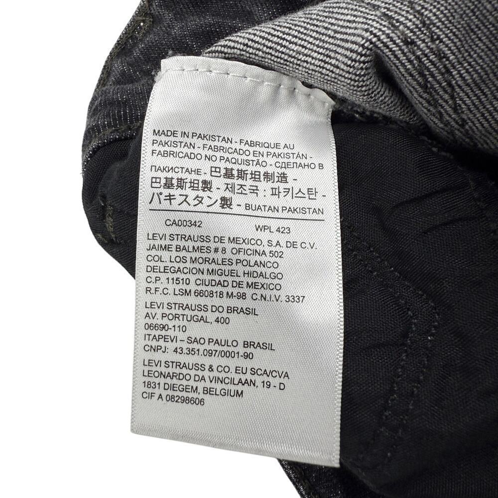NWT LEVI'S 711 Women's Skinny Jeans Size 24 Ripped Knee In Bandit Black - Picture 5 of 8